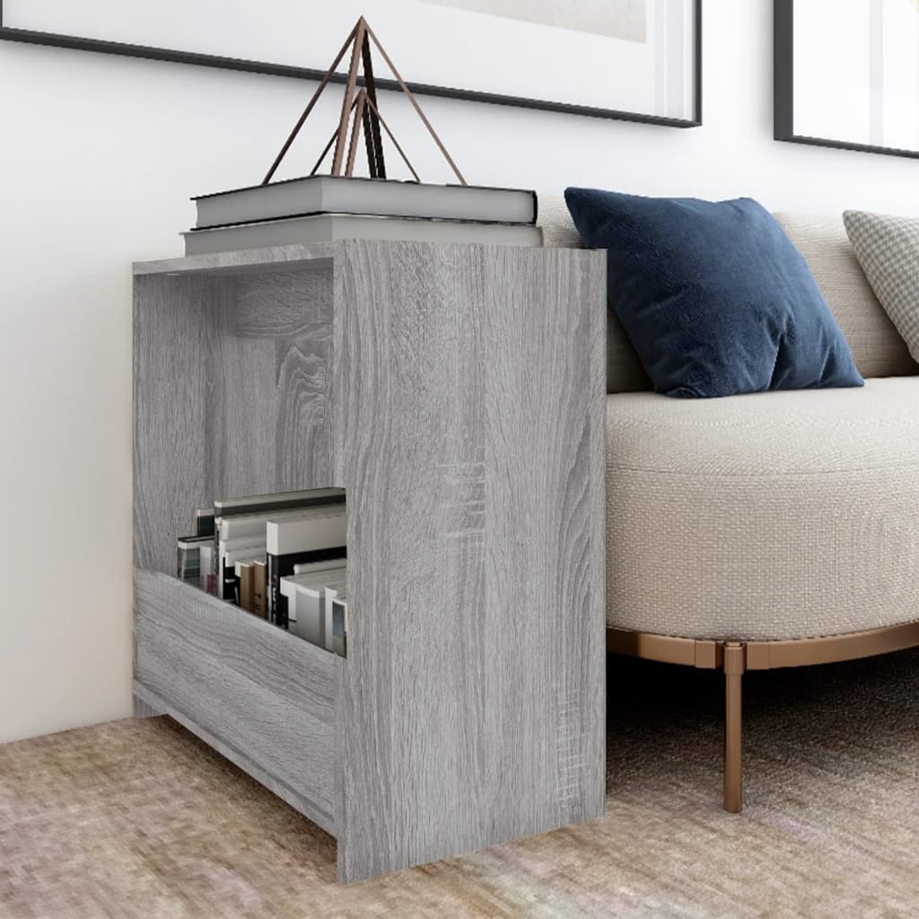 Side Table Grey Sonoma 50x26x50 cm Engineered Wood